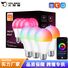 Умная светодиодная RGB-лампа LIXINCORDA Tuya, Wi-Fi/Bluetooth, управление из приложения, E27/E14/B22, 9–15 Вт