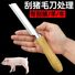 Скребок для удаления щетины со свиных туш Qiwang, нержавеющая сталь, сменные лезвия