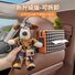 Автомобильная салфетница с игрушкой-собакой, подвесная, экокожа, на сиденье или подлокотник, съёмная фигурка