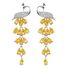 Длинные серьги-подвески Tsunami Jewelry «Феникс» с цирконами, медь с гальваническим покрытием