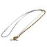 Длинное двухслойное колье Miya Sophia Jewelry, контрастные цепочки, несколько способов ношения, 82 см