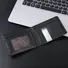 Зажим для денег с картхолдером, защита RFID, карбоновая фактура, тонкий, ПВХ