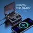Наушник V12 Bluetooth, заушный, моно, с индикатором заряда на кейсе, IPX5