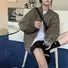Женская куртка-бомбер Xiwu в стиле workwear, тонкая, свободный крой, воротник-стойка, молния