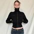Куртка женская в стиле пилот / workwear, винтаж, отложной воротник, фигурные карманы, вышивка, на молнии