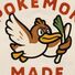 Куртка Human Made × Pokémon Farfetch'd FW25 с вышитым логотипом, воротник поло, хлопок, свободный крой