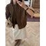 Женская куртка THXGIVING из искусственной замши в стиле workwear, воротник-стойка, свободный крой