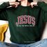 Женский свитшот Christian JE с принтом на тему веры, свободный крой, европейские размеры