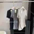 Женская футболка Qiaofuduo из лиоцелла (Tencel), асимметричная, со складками на талии, короткий рукав