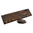 Игровой проводной комплект клавиатура и мышь Aichao Viper KM320, оранжевая подсветка, USB, 2000 DPI