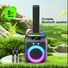Колонка-линейный массив Oudiobop BK-898 с Bluetooth 5.3, 8-дюймовый динамик, 80 Вт, дисплей, два радиомикрофона