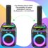 Колонка-линейный массив Oudiobop BK-898 с Bluetooth 5.3, 8-дюймовый динамик, 80 Вт, дисплей, два радиомикрофона