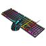 Игровой проводной комплект клавиатура и мышь T-Wolf TF270 в стиле панк, RGB-подсветка, русская раскладка