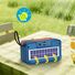 Портативная Bluetooth-колонка Bidelu DV-1187 с солнечной панелью, FM-радио, Bluetooth 5.3, слот TF и USB