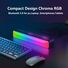 Bluetooth-саундбар Langjing Q6 для компьютера, RGB-подсветка, 2 × 5 Вт, аккумулятор 1200 мА·ч