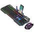 Проводной комплект клавиатура и мышь Viper KM520, металлическая панель, подсветка, механический отклик, USB