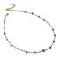 Колье miya sophia jewelry из бусин аметиста неправильной формы, чокер 40+5 см, ручная работа