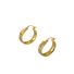 Серьги-кольца miya sophia jewelry из латуни с позолотой, минималистичный дизайн