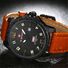 Мужские кварцевые часы NAVIFORCE 9061 в стиле милитари, ремешок из экокожи, дата и день недели, 10 м