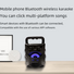 Bluetooth-колонка KTS-1057, сабвуфер, динамик 3 дюйма, подсветка