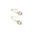 Серьги-подвески Miya Sophia Jewelry с жемчужиной, медь с позолотой, матовое светлое золото, 3,5 см