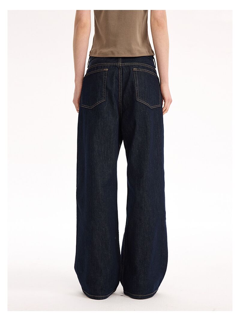 Джинсы (un)following UNF из сырого денима 13 oz, крой 2021M, прямые свободные, унисекс