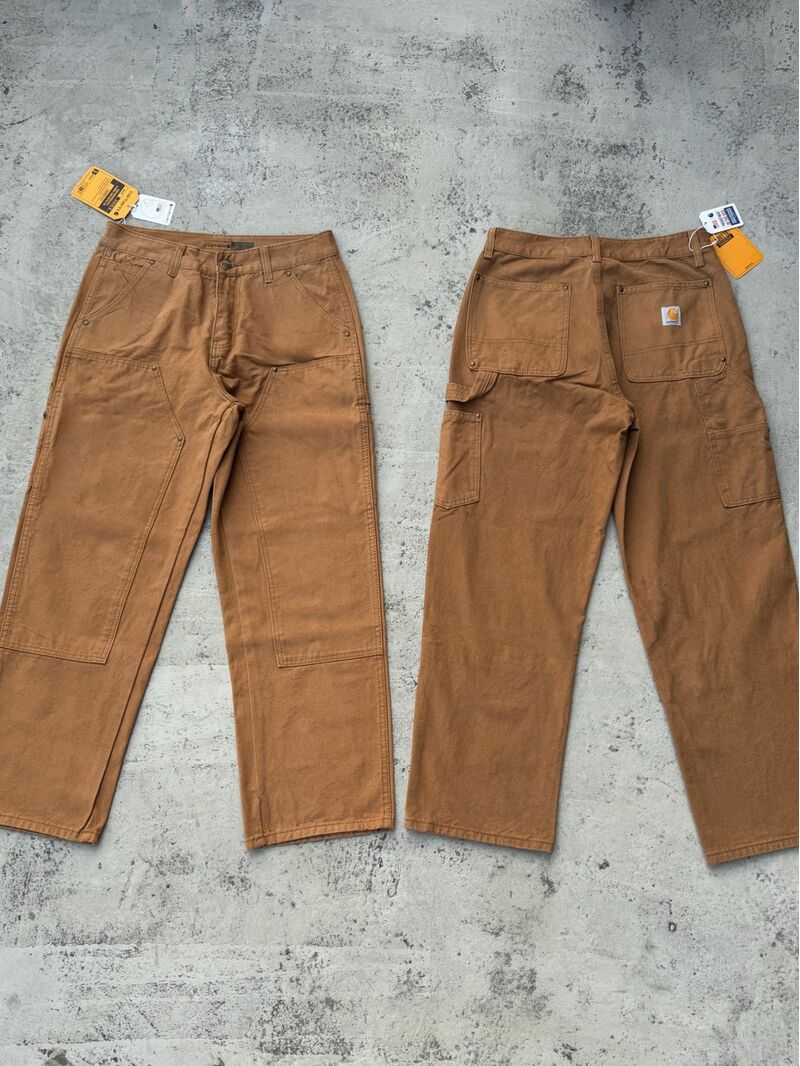 Джинсы Carhartt Lumberjack в японском стиле workwear, свободные прямые, унисекс, для пары
