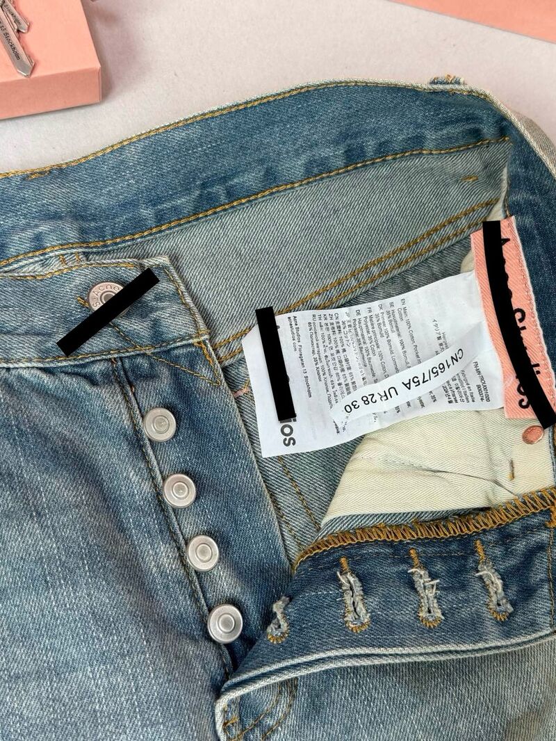 Джинсы мужские AC 1981M baggy с ручной росписью и эффектом брызг, состаренные, стоун-вош
