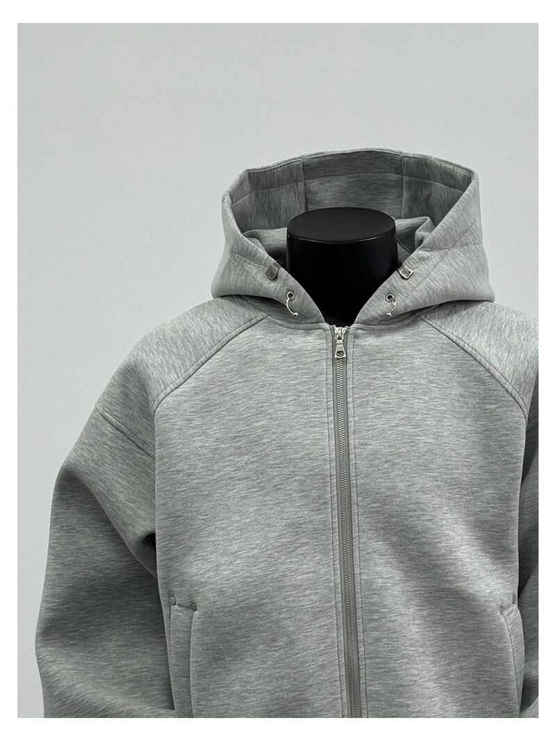 Мужская короткая толстовка-кардиган oversize с капюшоном, GFCPGUAN
