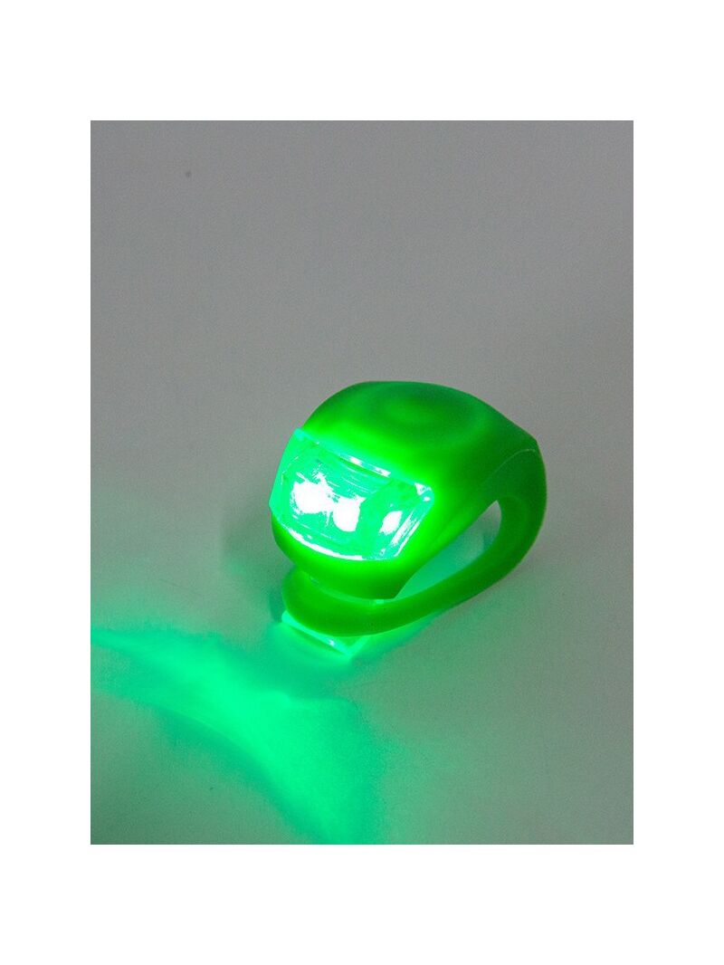 Велосипедный фонарь-лягушка LED, силиконовый корпус, сменная батарейка, декоративная подсветка