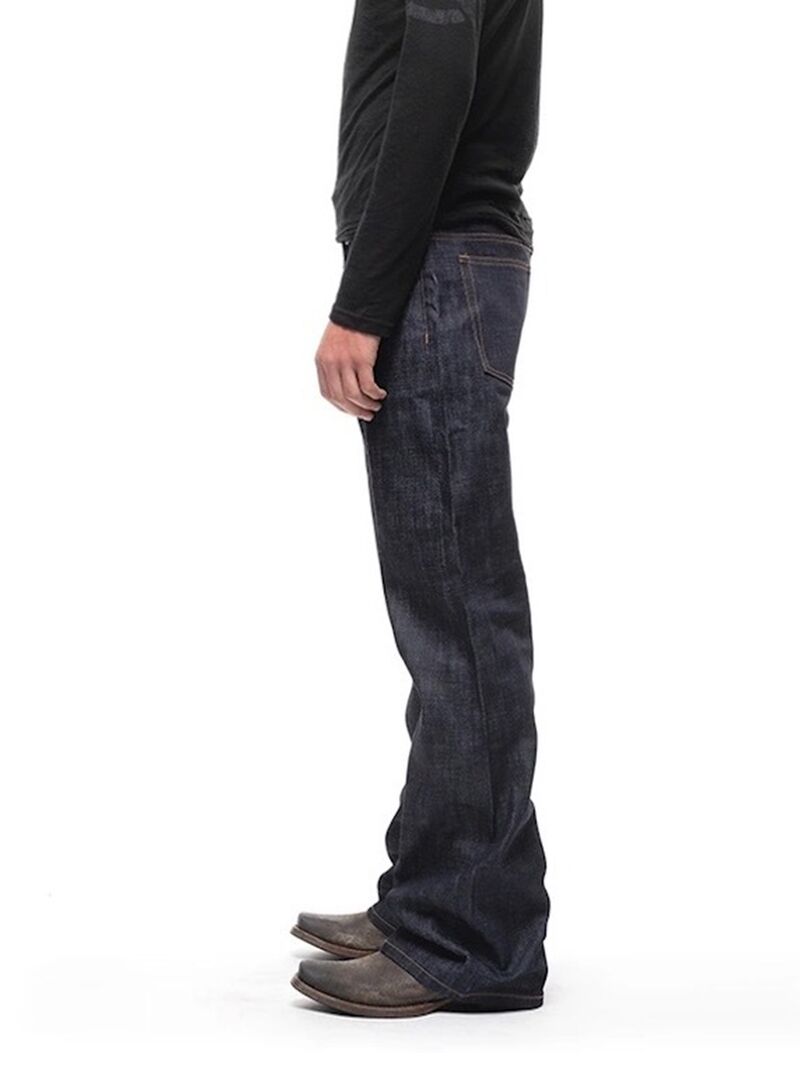 Джинсы MIJKO унисекс на пуговицах, bootcut, широкие штанины, хай-стрит