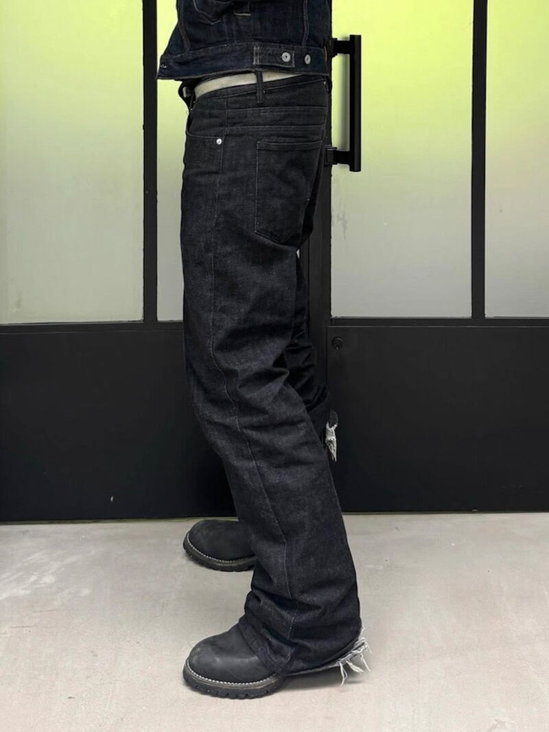 Джинсы MIJKO унисекс на пуговицах, bootcut, широкие штанины, хай-стрит