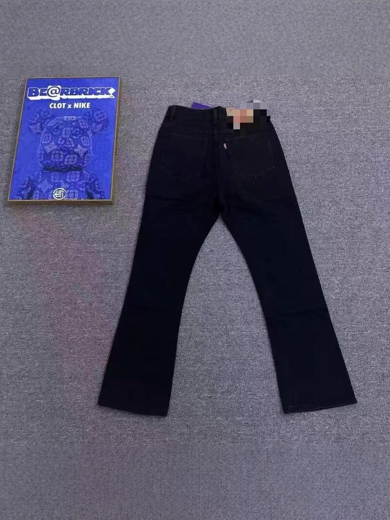 Джинсы мужские Vintage517, варёные, лёгкий клёш, прямой крой, стиль хай-стрит