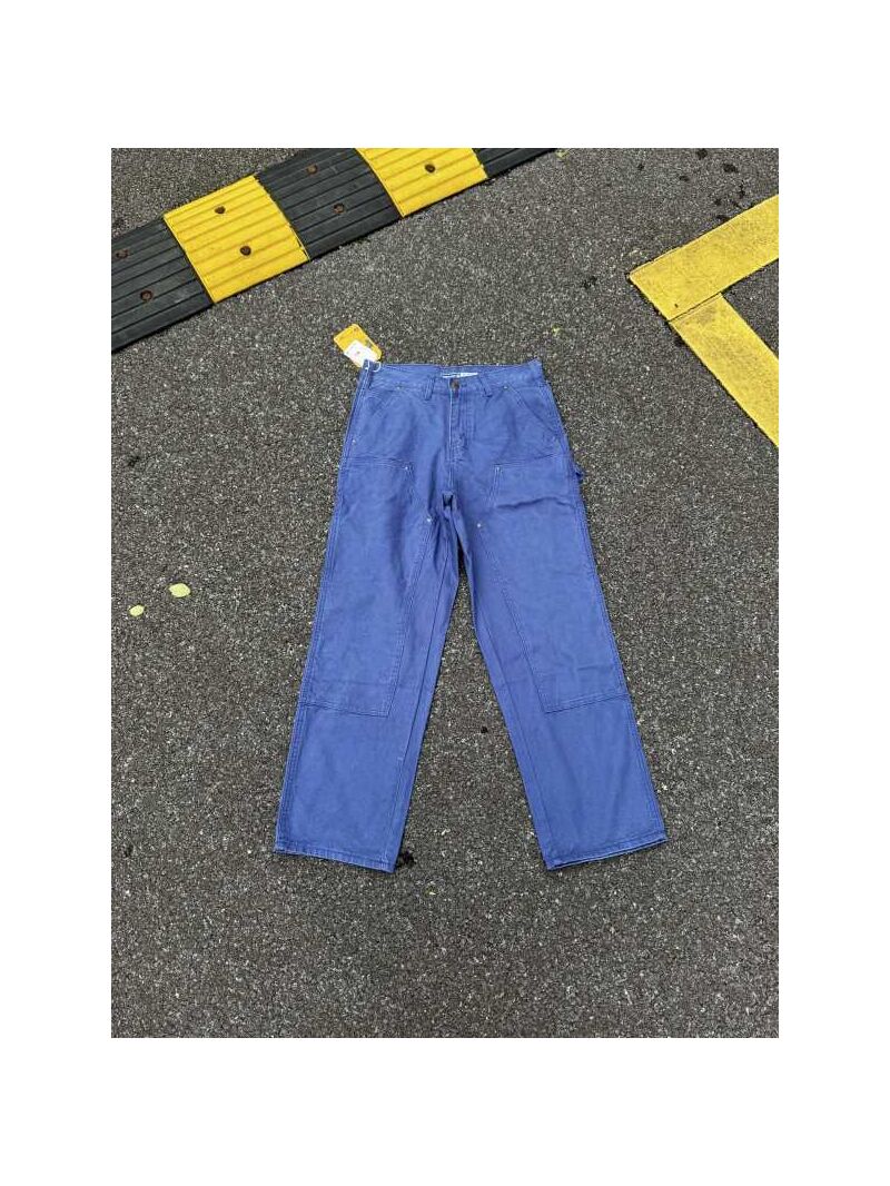 Мужские джинсы в стиле Carhartt, лесоруб-воркwear, японский кэжуал, свободный прямой крой, варёнка