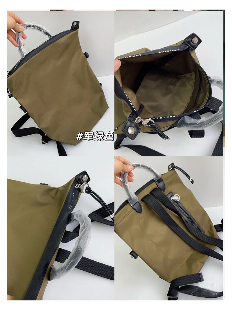 Рюкзак Energy в стиле Longchamp, нейлон, унисекс, лёгкий, 32×14×38 см, ноутбук до 15 дюймов