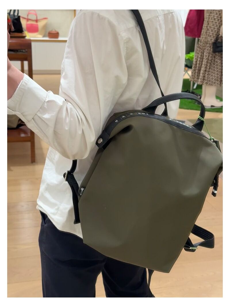 Рюкзак Energy в стиле Longchamp, нейлон, унисекс, лёгкий, 32×14×38 см, ноутбук до 15 дюймов
