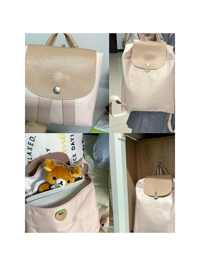 Рюкзак Longchamp классический нейлоновый, складной, водонепроницаемый, лёгкий, 28×10×26 см