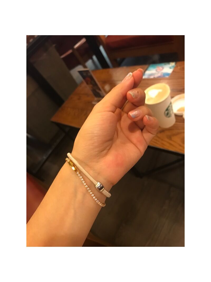 Тонкий теннисный браслет Miya Sophia Jewelry с цирконами, латунь с позолотой, 16 или 17 см