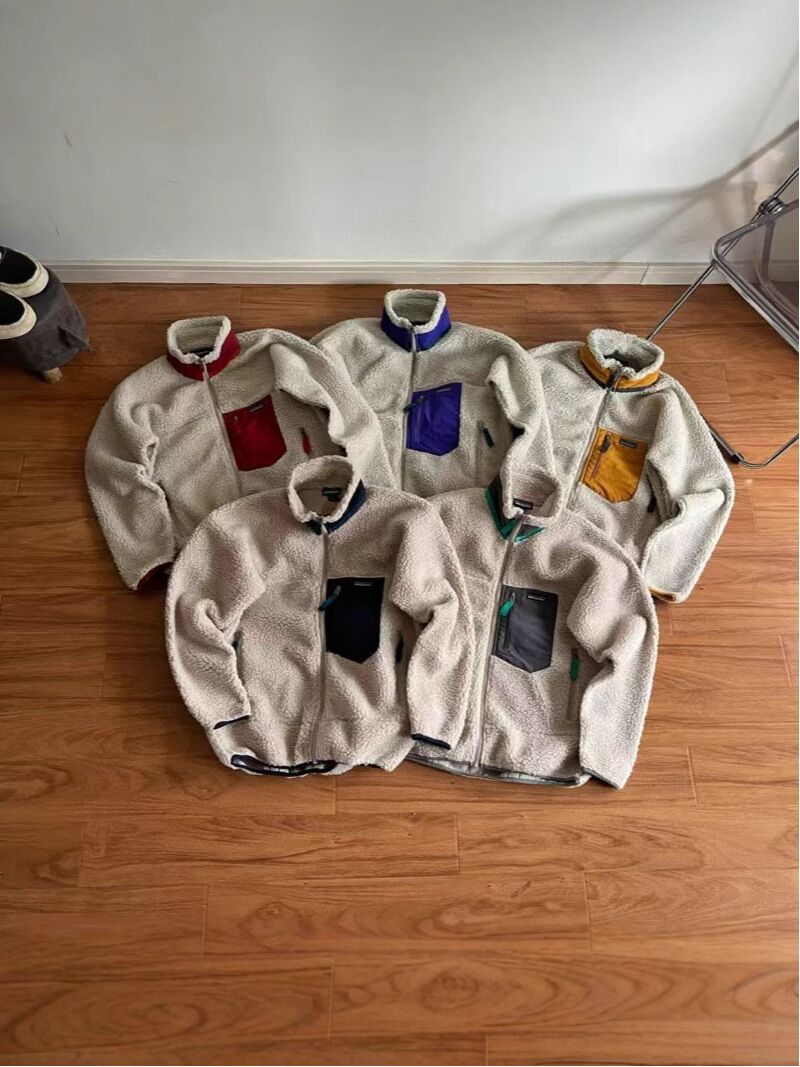 Флисовая куртка Pat Classic Retro-X из искусственного меха под овчину, воротник-стойка, на молнии