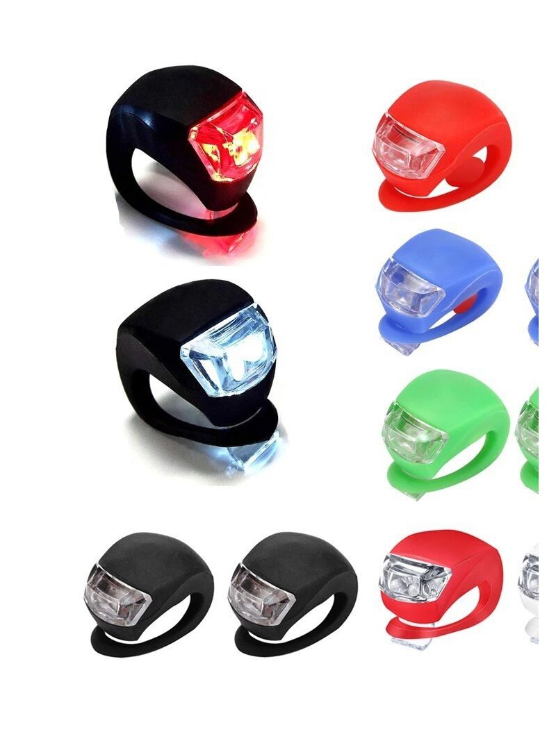 Велосипедный фонарь-лягушка LED, силиконовый корпус, сменная батарейка, декоративная подсветка