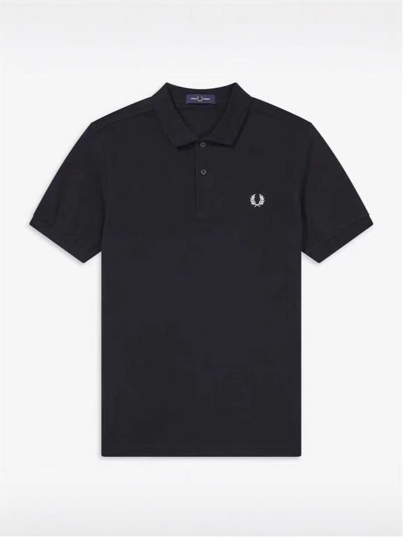 Поло мужское Fred Perry, хлопковый пике, вышивка-колос, короткий рукав, не требует глажки