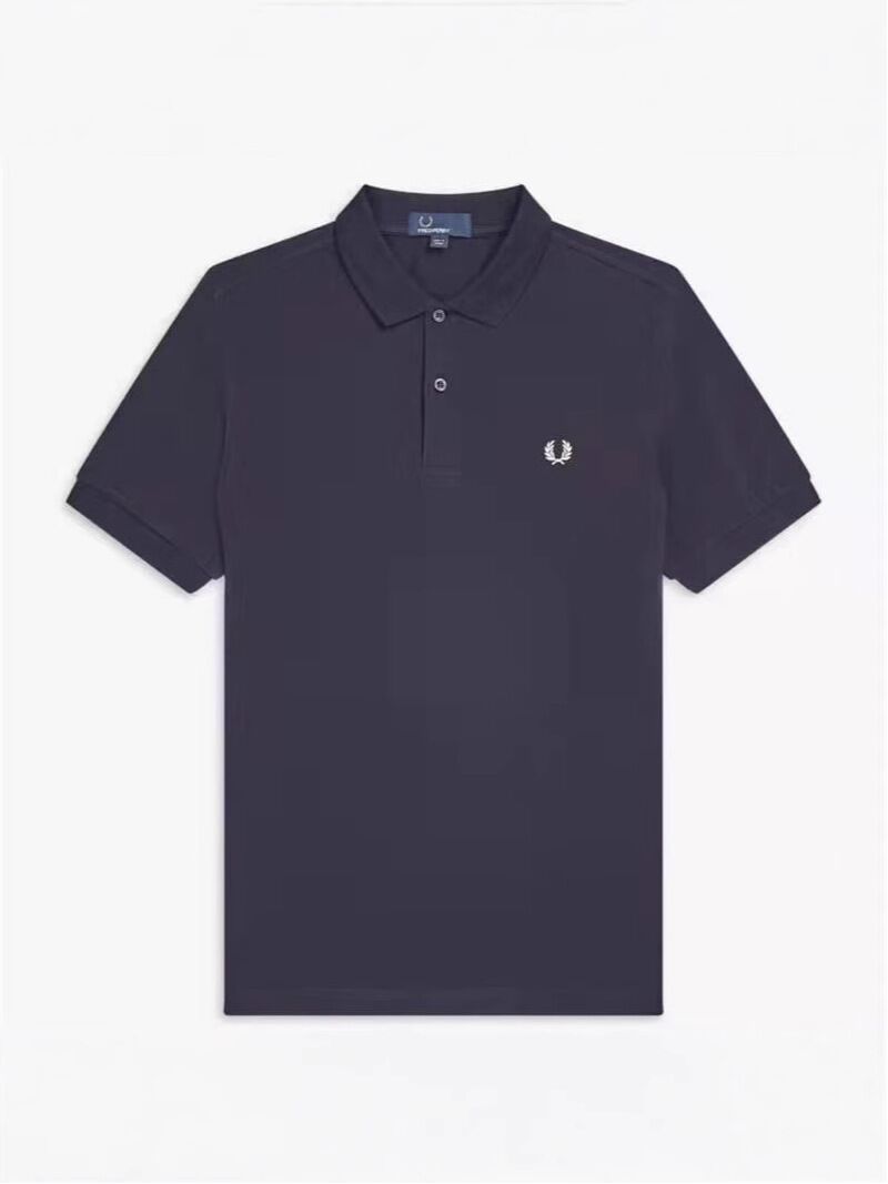 Поло мужское Fred Perry, хлопковый пике, вышивка-колос, короткий рукав, не требует глажки
