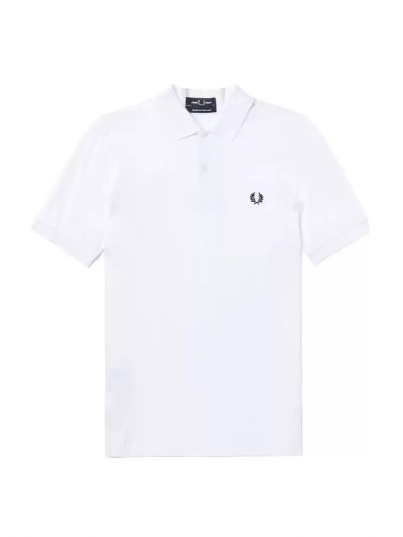 Поло мужское Fred Perry, хлопковый пике, вышивка-колос, короткий рукав, не требует глажки