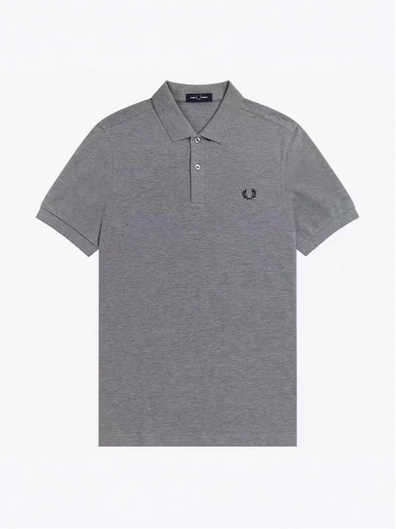 Поло мужское Fred Perry, хлопковый пике, вышивка-колос, короткий рукав, не требует глажки