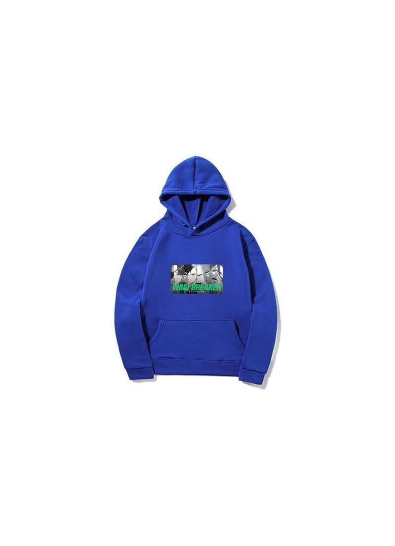 Худи унисекс с аниме-принтом Wind Breaker, свободный крой, капюшон, карман