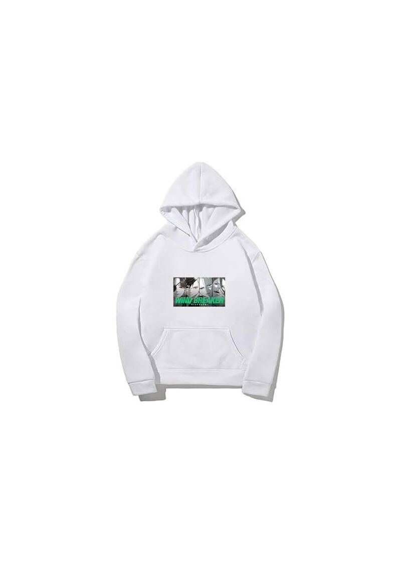 Худи унисекс с аниме-принтом Wind Breaker, свободный крой, капюшон, карман