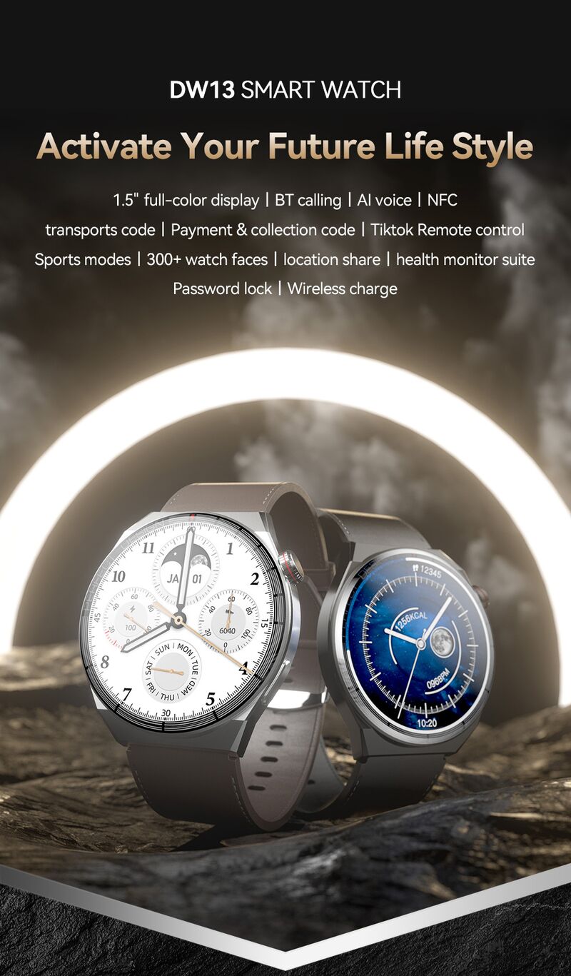 Смарт-часы YSCEN DW13 Bluetooth с полностью сенсорным экраном 1,5″