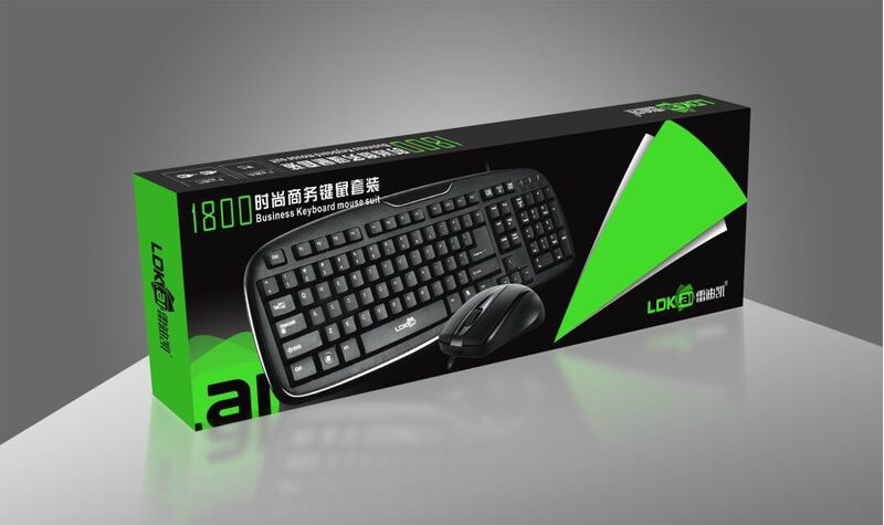 Проводной игровой комплект клавиатура и мышь Leidikai LDK-1800, USB, оптическая мышь 1000 dpi