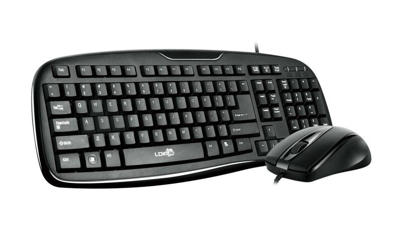 Проводной игровой комплект клавиатура и мышь Leidikai LDK-1800, USB, оптическая мышь 1000 dpi
