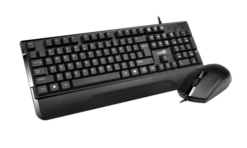 Клавиатура и мышь Redkai 1902, проводной комплект USB, тонкий, для офиса